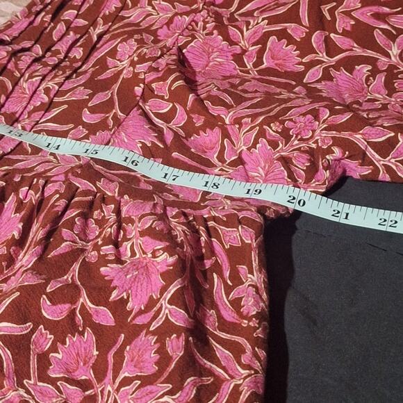 Universal Thread Tunic / Dress Women's Medium Cotton Floral Bohemian Lagenlook - Picture 9 of 11